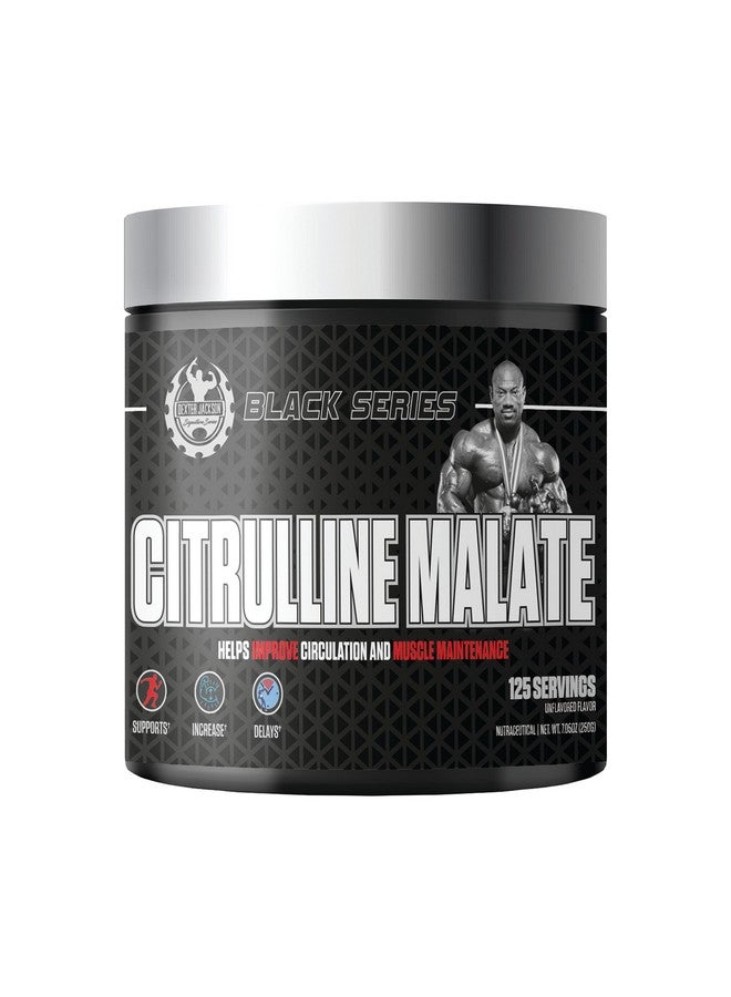 DEXTER JACKSON ديكستر جاكسون بلاك سيريز سترولين ماليت | 125 حصة، 250 جرام - دعم نيتريك أوكسيد الممتاز لتحسين تدفق الدم وأداء التمرين - Image 1