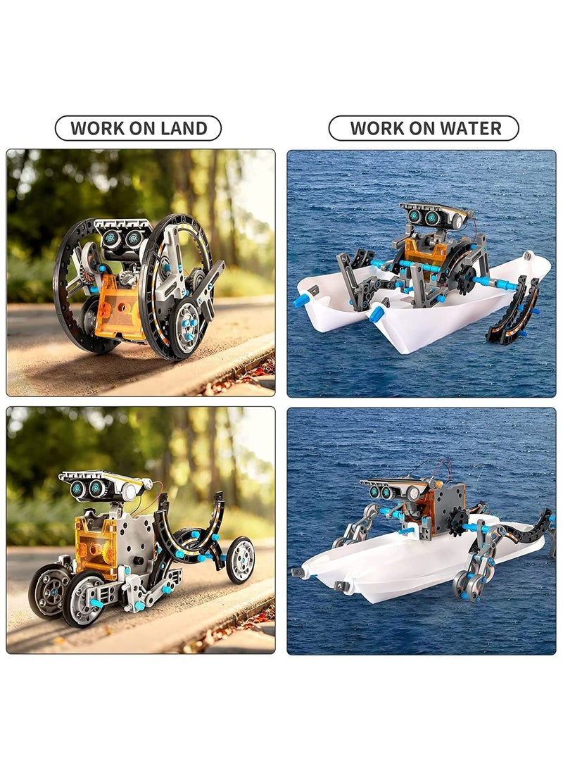 MIXDE 13-in-1 STEM Solar Robot Kit, Learning and Educational Toys for Kids, Science Building Toys DIY Science Kits Gift, Science Experiment Set Gifts Toys for Boys Girls Teens - Image 4
