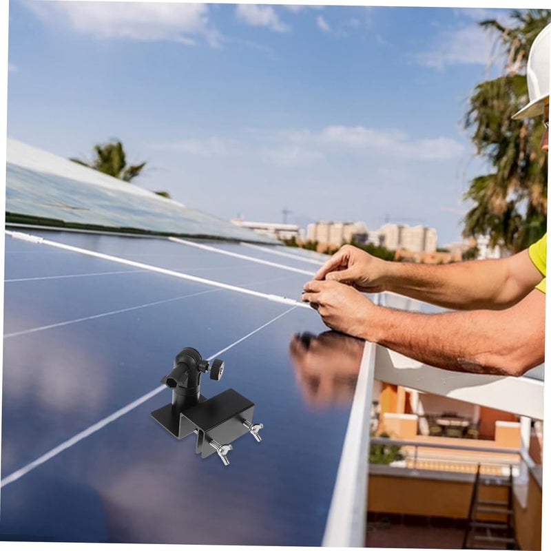 Healifty Adjustable Solar Bracket for Gutter Mount Solar Panel Gutter Mounting Bracket Rv Roof Mount Kit Aluminum Alloy - Image 4