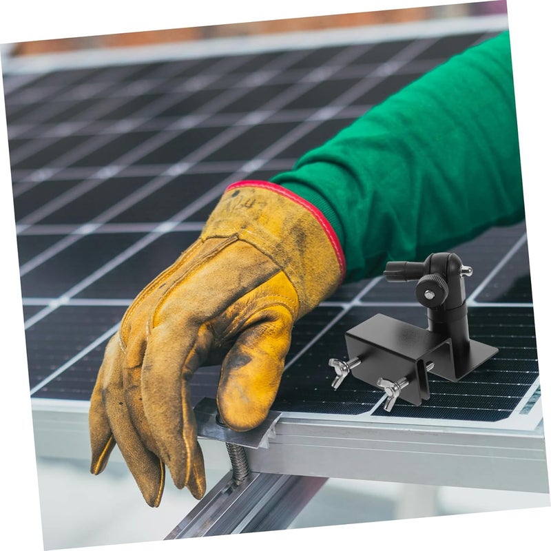 Healifty Adjustable Solar Bracket for Gutter Mount Solar Panel Gutter Mounting Bracket Rv Roof Mount Kit Aluminum Alloy - Image 5