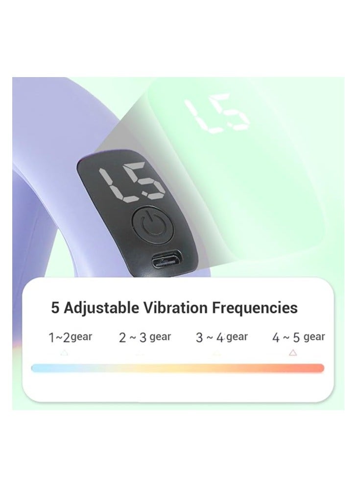 Percussion Muscle Massager, Wearable Electric Body Massager Ring Soreness Relief LCD Display for Neck Shoulder Arm Waist - Image 5