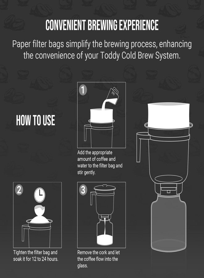 Calvana Complete Filter Replacement Set for Toddy Cold Brew System - Includes 10 Reusable Felt Filters and 50 Paper Filter Bags - Image 4