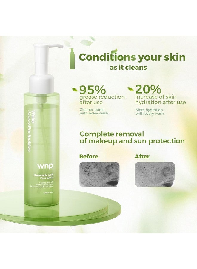 WNP Foaming Face Wash|Gentle Facial Cleanser with Hyaluronic Acid+APG Deep Hydration,Skin Barrier Repair,Zero Friction Exfoliation,for All Skin Types 150ml/5.29oz. - Image 5