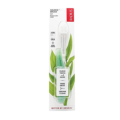 RADIUS Toothbrush Source Floss BPA Free & ADA Accepted Improve Gum Health & Reduce Issues, Soft, Soda Pop Eco-Grind - Image 2