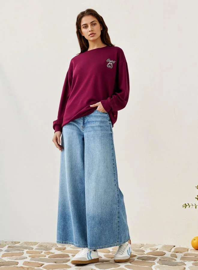 اس بي كاركترز سويت شيرت مطرز غارفيلد