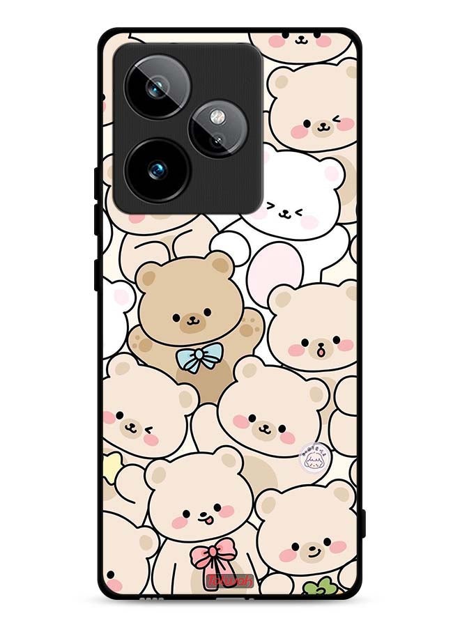 Tolwak Realme GT 7T 5G Protective Case Cover Bears Pattern