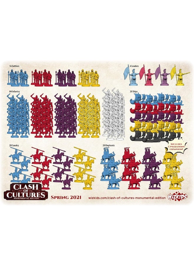 Wizkids Clash Of Cultures: Monumental Edition | Board Game - New Edition, One Size - pzsku/ZF2D00C752B803370E883Z/45/_/1723026529/637437dd-0b49-469b-a90a-09d72ab01c2d