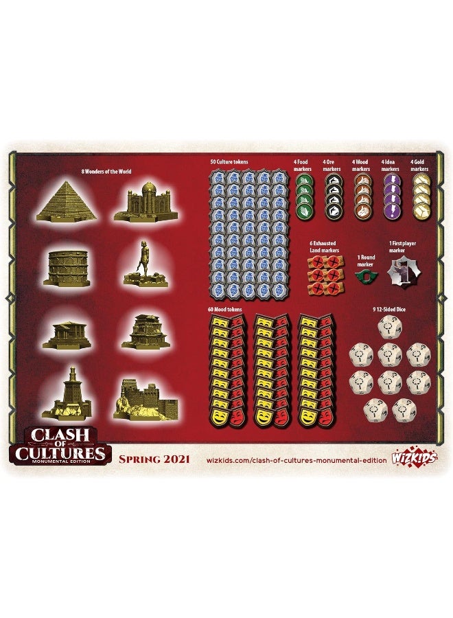 Wizkids Clash Of Cultures: Monumental Edition | Board Game - New Edition, One Size - Image 1