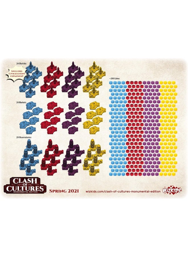 Wizkids Clash Of Cultures: Monumental Edition | Board Game - New Edition, One Size - Image 2