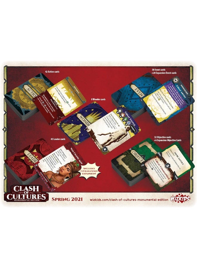 Wizkids Clash Of Cultures: Monumental Edition | Board Game - New Edition, One Size - Image 4