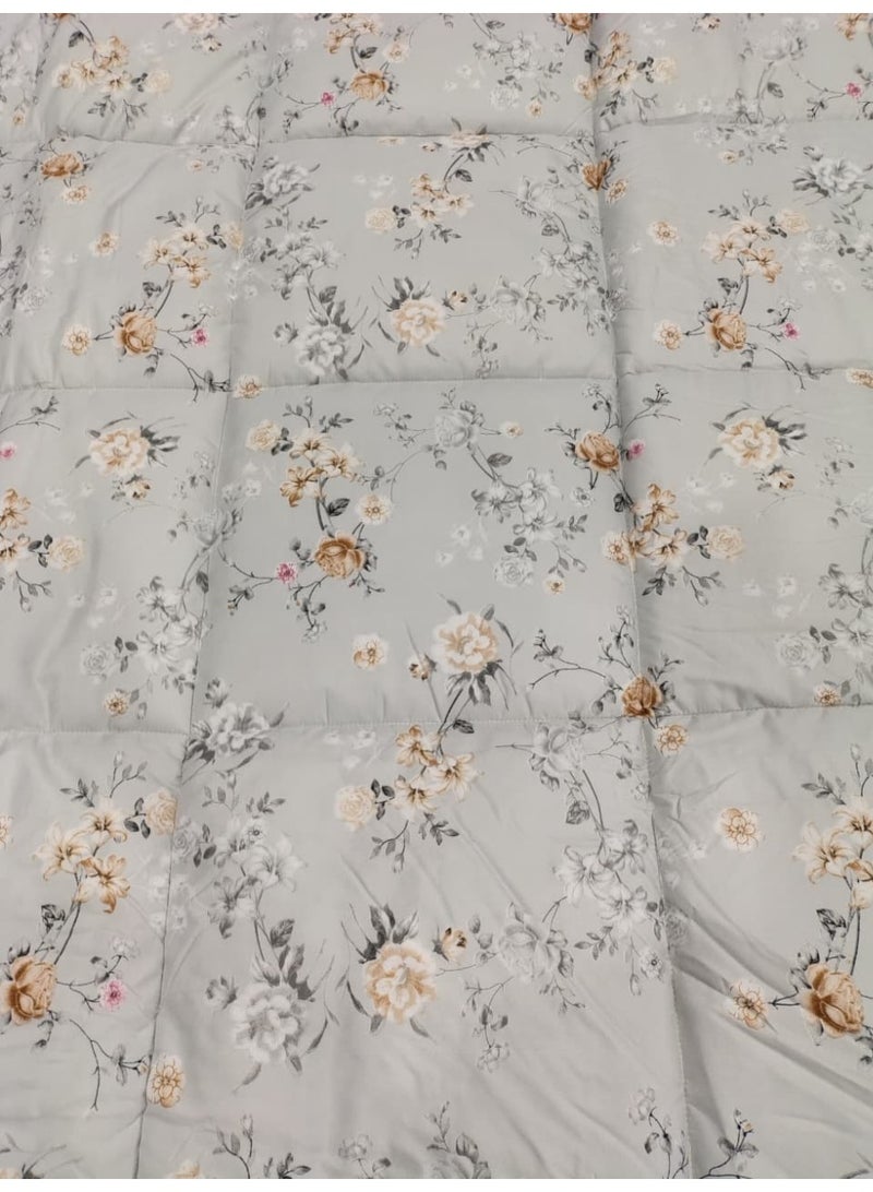 ShinyFlower Cotton Filling Comforter 5 Pieces Set ,Soft Microfiber Fabric,  Single Size 220x 160 cm, Hotel Comforter - Image 2