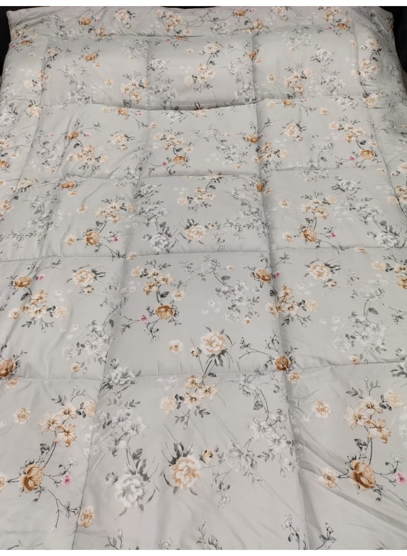 ShinyFlower Cotton Filling Comforter 5 Pieces Set ,Soft Microfiber Fabric,  Single Size 220x 160 cm, Hotel Comforter - Image 4