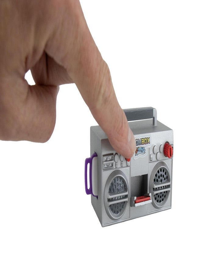 World's Smallest Boombox, Retro 80s Fully Functional Miniature Boombox. Play Your Music with Included USB Stick! - Image 2