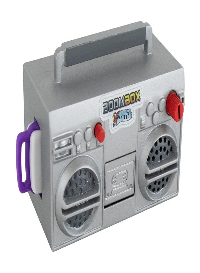World's Smallest Boombox, Retro 80s Fully Functional Miniature Boombox. Play Your Music with Included USB Stick! - Image 1