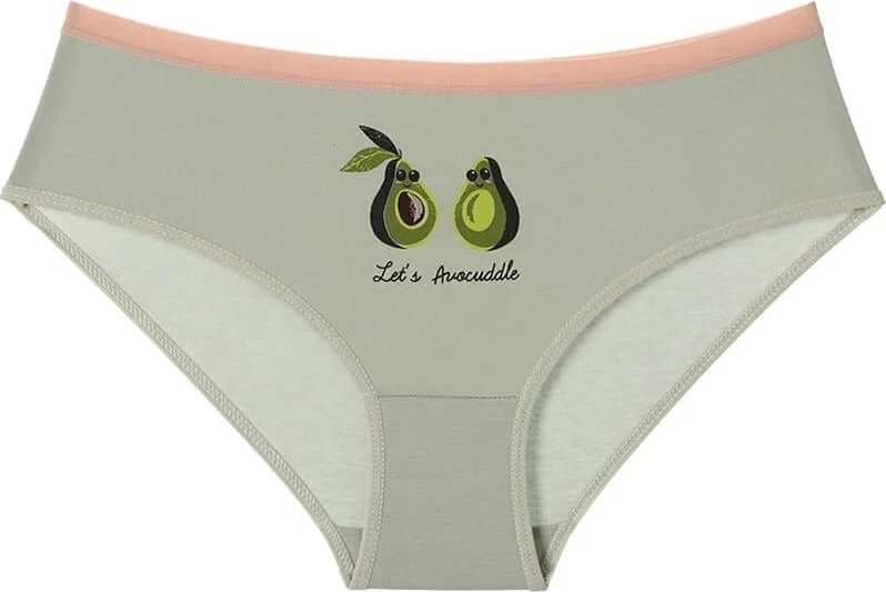 دونيلا 10 Pack Avocado Printed Teenage Girl Panties - 5071942BA-10LU