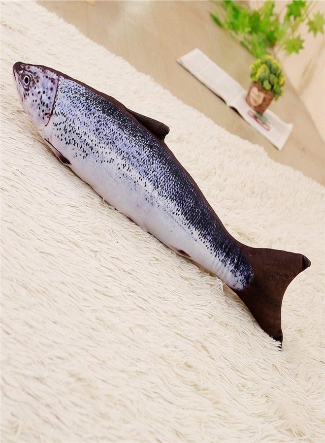 Tee-Mo Simulation Fish Plush Decorate Soft Fish Decorate Pillow Cushion Stuffed Decorate Oversized Pillow Creative Gift Home Decor 15.7 in, Salmon - Image 3