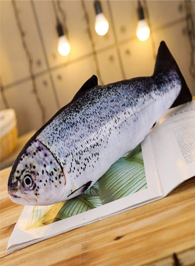 Tee-Mo Simulation Fish Plush Decorate Soft Fish Decorate Pillow Cushion Stuffed Decorate Oversized Pillow Creative Gift Home Decor 15.7 in, Salmon - Image 5