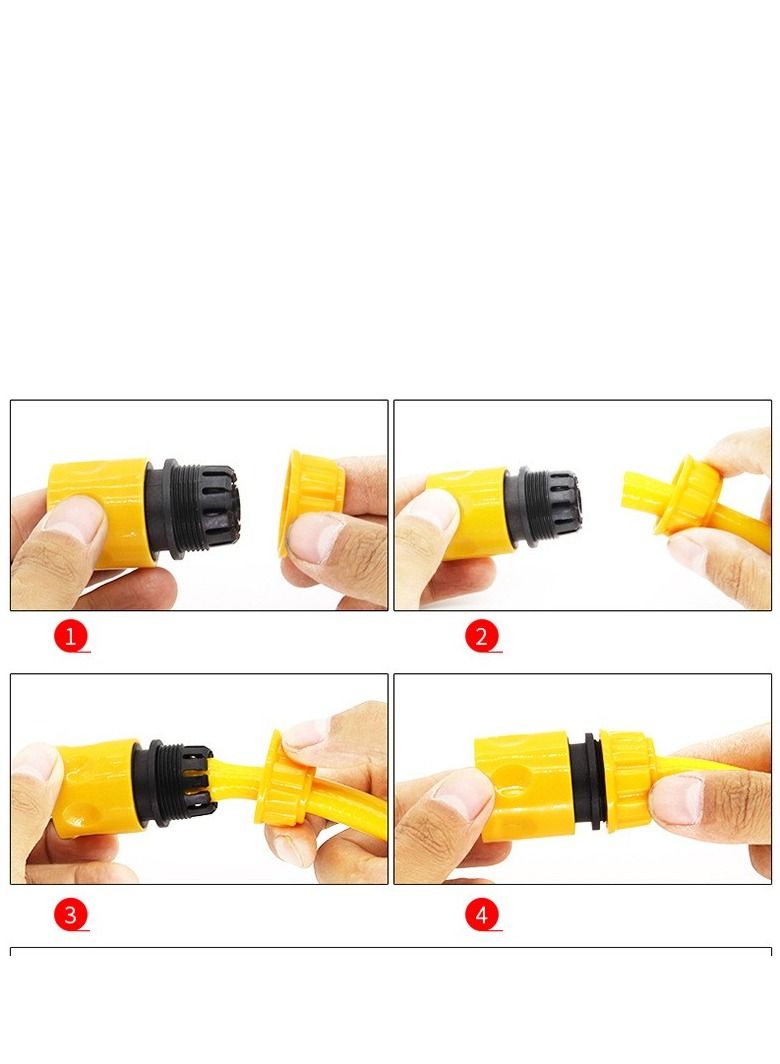 6 Pack Quick Connectors for Half Inch Garden Hose Easy Hose End Fittings for Irrigation Systems
