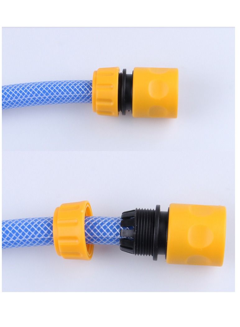 6 Pack Quick Connectors for Half Inch Garden Hose Easy Hose End Fittings for Irrigation Systems