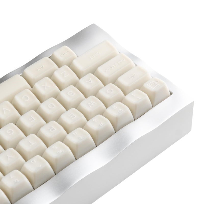 REDQIN ULTRAEQUIP White Jade Keycaps, 160 Keys Double Shot PBT Keycaps RSA Profile, Translucent Shine Through, Custom Set with Split 7U Spacebar for Alice ISO ANSI 60, 75, 80, 95, 100% Mechanical Keyboard - Image 1