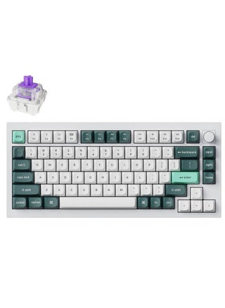 Keychron Q1 HE QMK Wireless Mechanical Keyboard, Gateron Double-Rail Magnetic Nebula Switches, Fully Assembled Knob, OSA PBT Keycaps, Tri-Mode Connectivity, ENG-ARAB Layout, Q1H-P1-AR - pzsku/ZF2D057EDD57DEA632BA0Z/45/_/1730559262/789e01b3-1c6f-471b-88e9-7cfc0132acf0