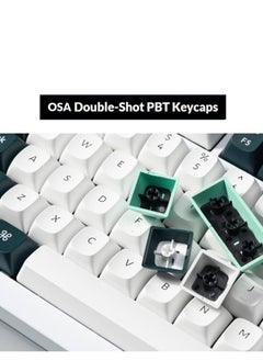 Keychron Keychron Q1 HE QMK Wireless Mechanical Keyboard, Gateron Double-Rail Magnetic Nebula Switches, Fully Assembled Knob, OSA PBT Keycaps, Tri-Mode Connectivity, ENG-ARAB Layout, Q1H-P1-AR  - Image 3