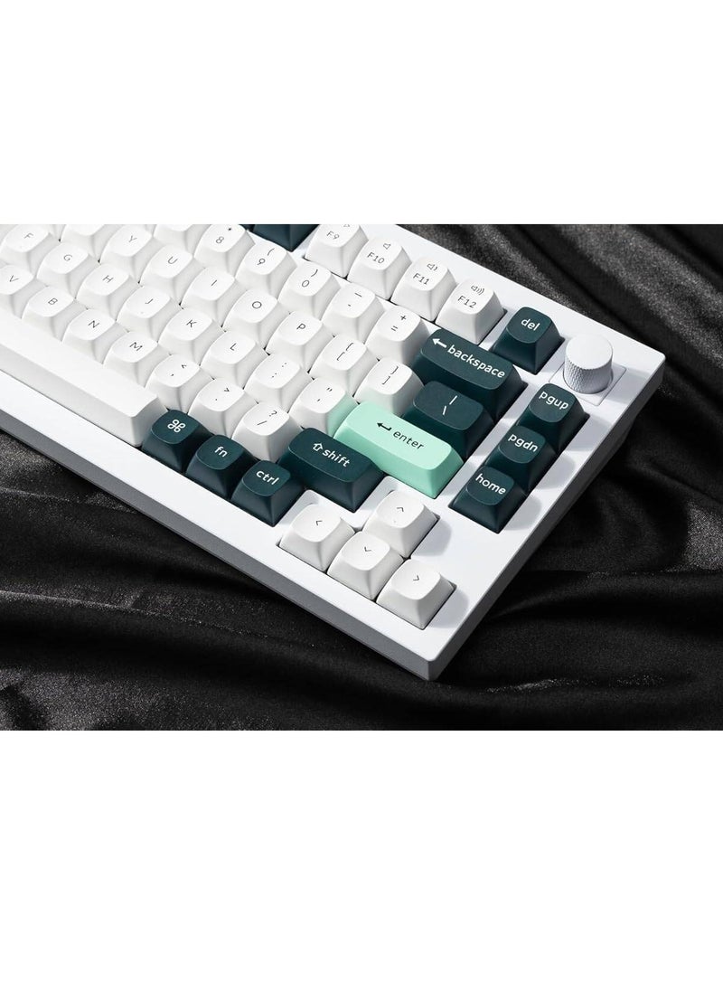Keychron - Keychron Q1 HE QMK Wireless Mechanical Keyboard, Gateron Double-Rail Magnetic Nebula Switches, Fully Assembled Knob, OSA PBT Keycaps, Tri-Mode Connectivity, ENG-ARAB Layout, Q1H-P1-AR - Image 1