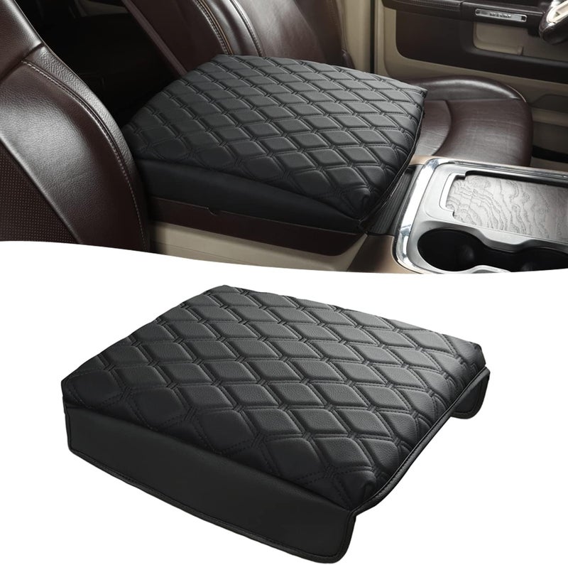 GIANT PANDA Center Console Cover Armrest Cushion for Dodge RAM 1500 2500 3500 (2009-2018) - Scratch Resistant & Waterproof - Black - Image 1