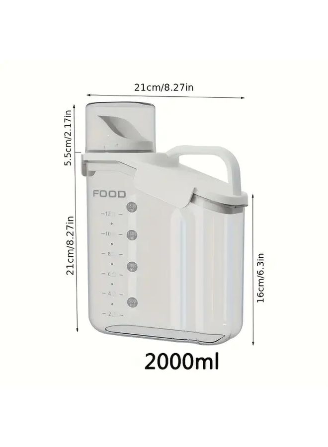 Large Green Airtight Pet Food Storage Container Moisture Proof with Measuring Cup - Image 2