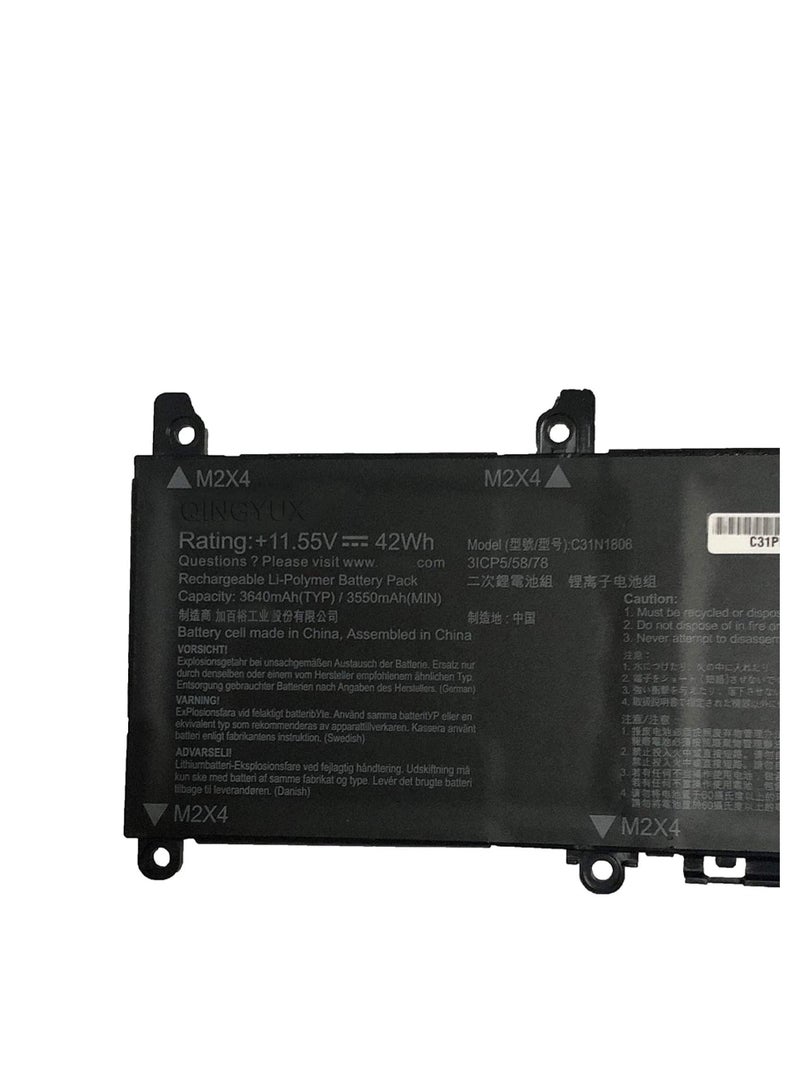 Terabyte بطارية لابتوب C31N1806 متوافقة مع ASUS VivoBook S13 X330UA X330UN X330FA X330FL S330UA S330FA S330FN V330FA V330FN R330UN K330FA K330FN I330FN - Image 2