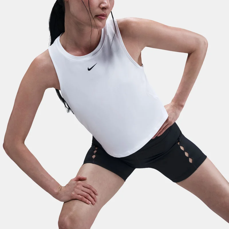 Nike White Women's One Classic Dri-FIT Crop Top for Women | Best Price UAE
