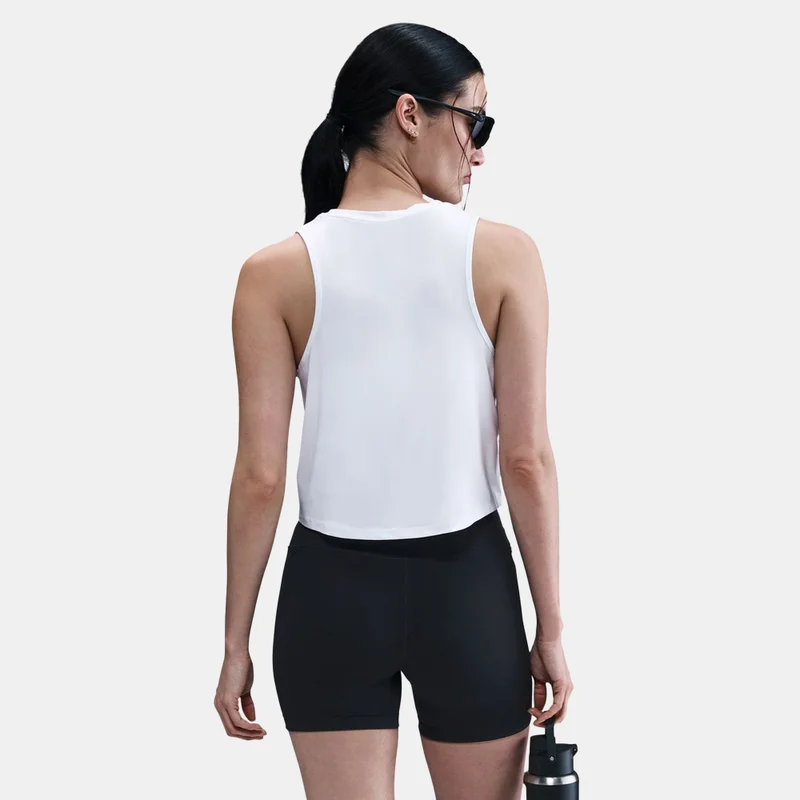 Nike White Women's One Classic Dri-FIT Crop Top for Women | Best Price UAE