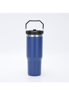 30oz Stanley same portable car Cup 304 stainless steel vacuum cup ice heater cold water Cup factory wholesale Blue