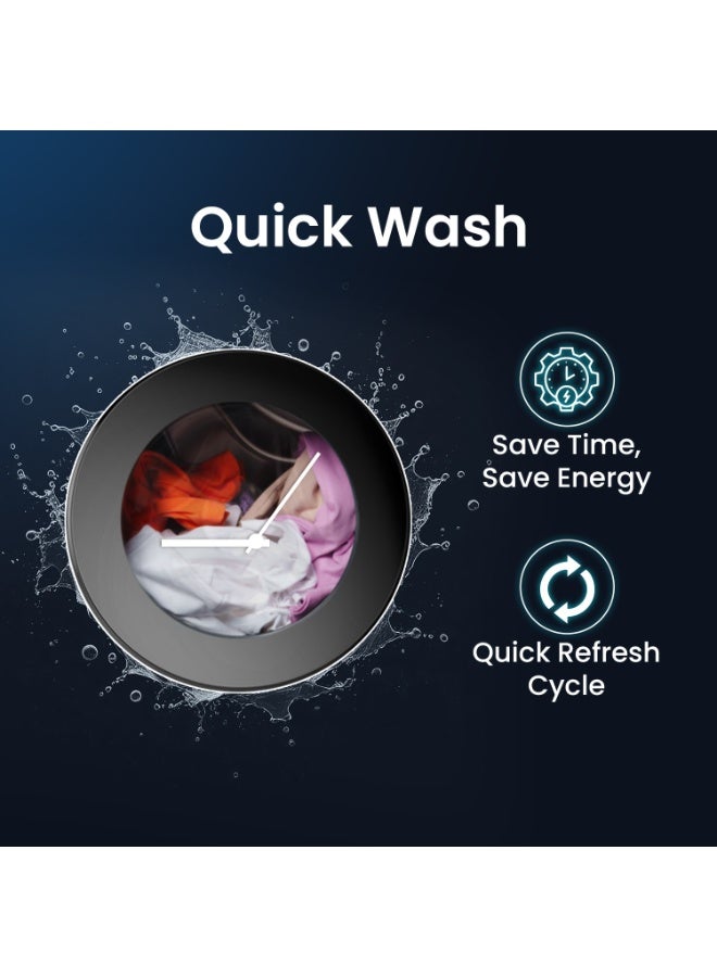 SPJ 8KG Front Load Fully Automatic Washing Machine, BLDC Inverter Motor, 1200 RPM Spin Speed, A+++ Energy Efficient, LED Display, Multiple Wash Programs, Low Noise Operation, White - Image 5
