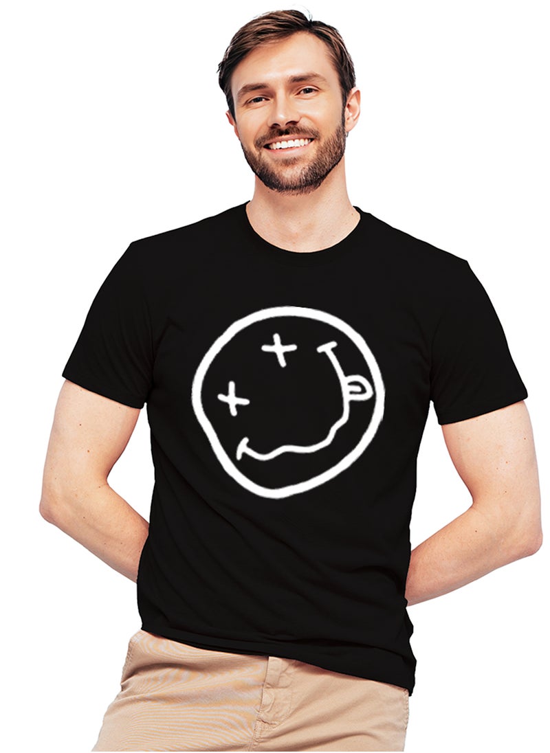 Generic - Fashion World Cotton T-shirt Printed with High-quality Smiley face - Image 1