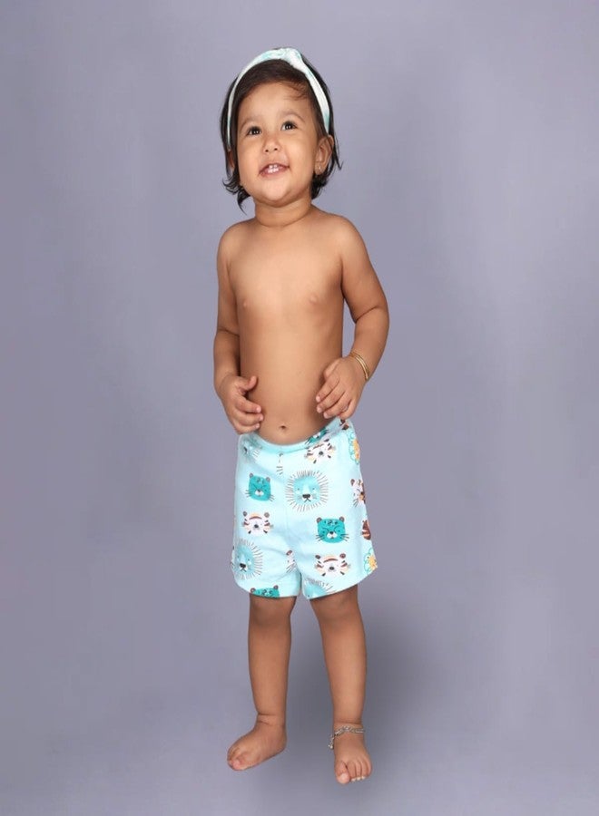 SNUGKINS Potty Training Shorts for Toddlers, Boys and Girls | 100% Cotton. (Size 3, Fits 3-4 Years) - Pack of 2 Snug Farm - Image 3