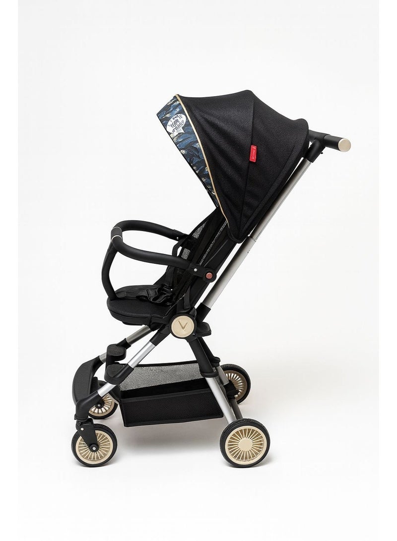 ضحكة  عربة أطفال فاخرة 3 في 1 - خفيفة الوزن، مقعد بوجهين، قابلة للطي بيد واحدة - نظام سفر للمواليد والأطفال - Image 2
