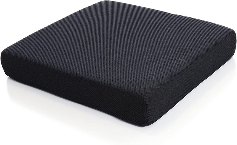 9villa Orthopedic Memory Foam Seat Cushion – Perfect for Office Chair and Wheelchair Seat Pads for Office, Car, Home, Floor Helps in Back Pain Relief with Mesh Cover (18"x18"x3" Inch) - Image 5