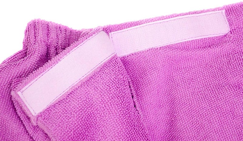 Fakeface Absorbent Microfiber Sexy Spa Bath Wrap Cover Up Towels Set Soft Fleece Terry Bathrobe Bath Towel Tube Dress Robe Nightgown Sleepwear w Shower Hair Drying Turban Cap Hat for Women Girls - Image 1