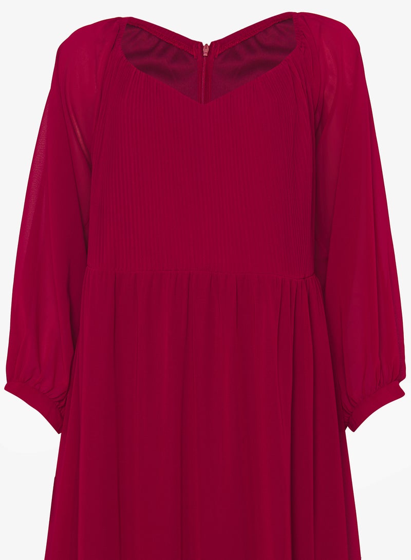 ايلا بلس فستان - بأكمام منتفخة - Image 3