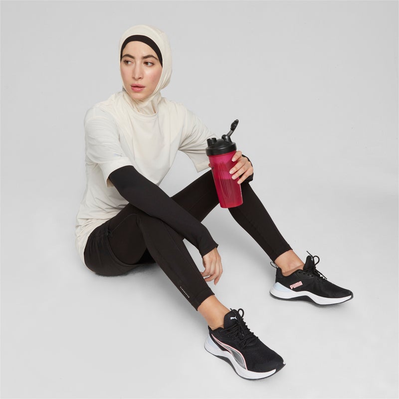 PUMA Modest Womens White Oversized Training T-shirt - Image 2