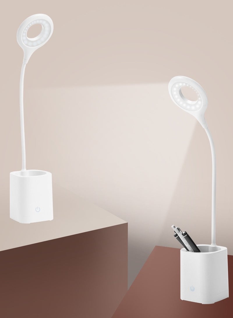 Creative Pen Holder LED Charging Folding Desk  Study Desk Lamp Tri Color Temperature Infinite Dimming 1200mAh