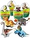 Tonberless 4 Pack Dinosaur Pull Back Cars Toddler Easter Basket Stuffers Gifts Party Favors Prefilled Easter Eggs Fillers with Toys Inside Filled for Kids Teens Boys Girls - Image 2