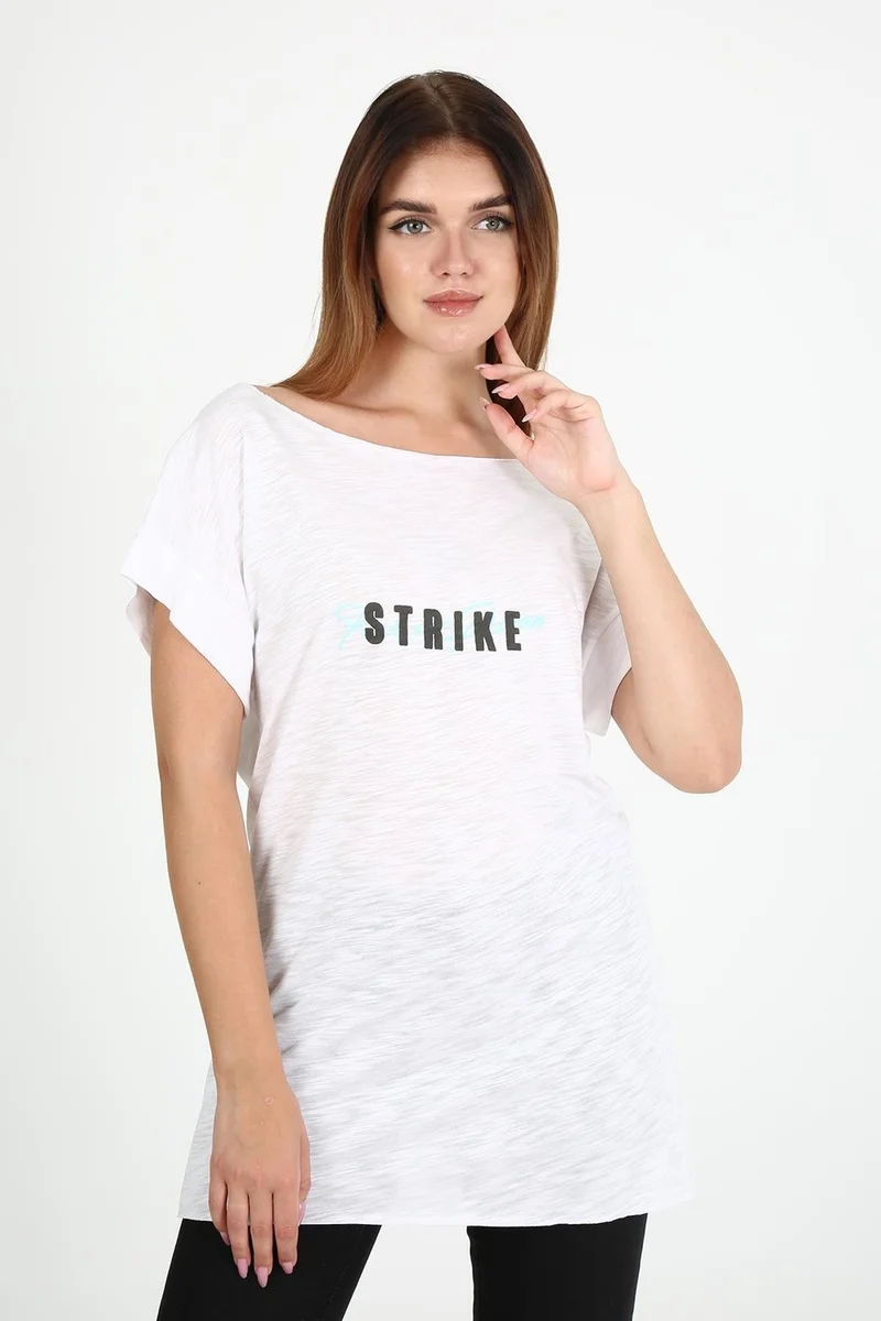 Alexander Gardi Alexandergardi Side Slit Printed T-Shirt (B21-32700)