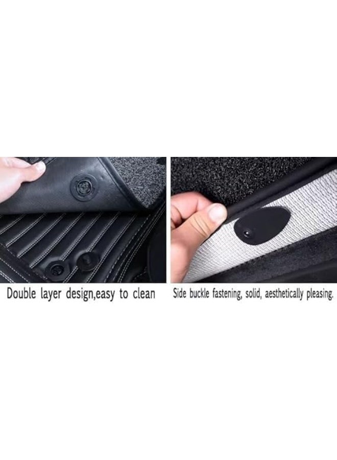 9D Luxury Leather Car Floor Mats for Skoda Superb 2010-2022 – Vehicle-Specific Fit, Durable & Waterproof Protection for Daily Use - Image 3