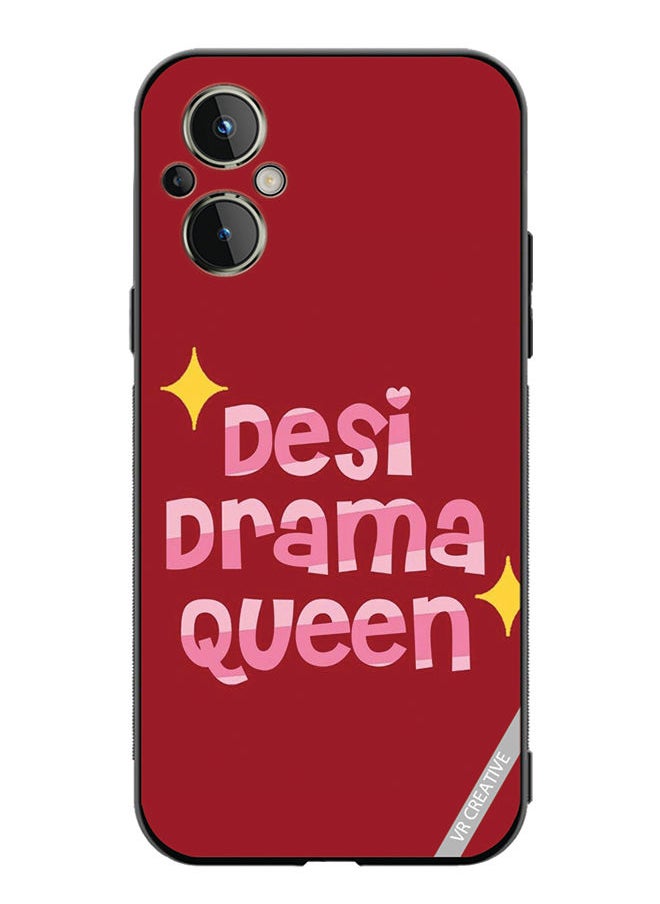 VR CREATIVE - Protective Case Cover For OnePlus Nord N20 5G Desi Drama Queen Design Multicolour - Image 1