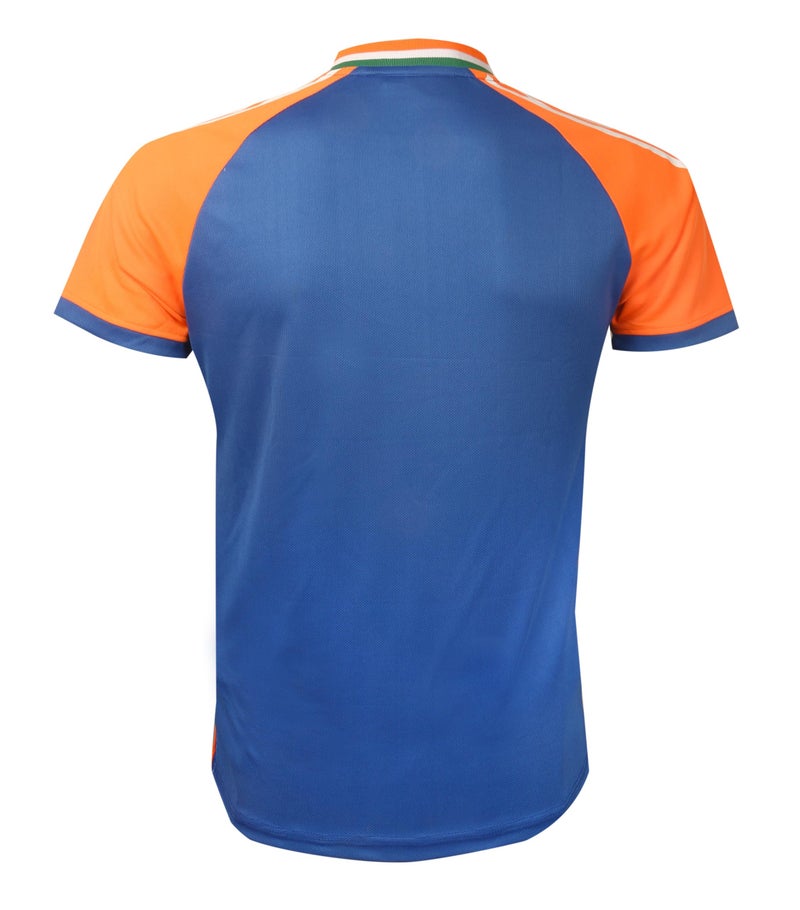 KNK Cricket India Jersey T20 WC 2024 Fan Supporter T-Shirt Cricket Team Uniform Kids to Adult (US, Numeric, 40, Regular, Regular, Plain) - Image 3