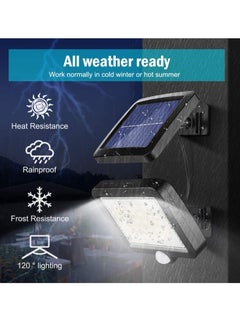 OULIYO 100COB Solar Flood Light Solar Light Outdoor with Motion Detector IP65 Waterproof 120 Lighting Angle Garden Solar Wall Light  - Image 2