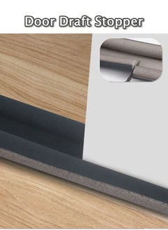 Beauenty Door Draft Stopper for Bottom of Doors Under Door Draft Noise Blocker Gap Stoppers Door Draft Guard for Bottom of Doors Adjustable Door Sweep Draft Seal Home Essentials Gadgets （Grey）  - Image 1