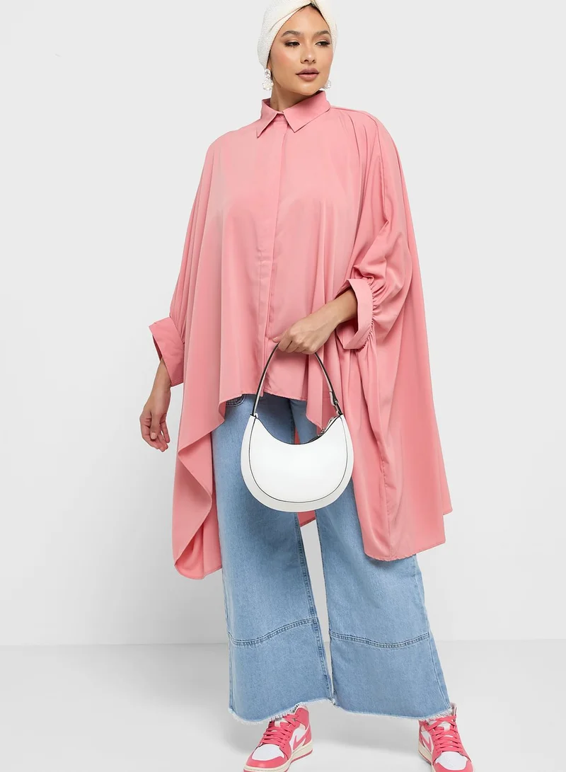 Khizana Batwing Style Button Down Shirt